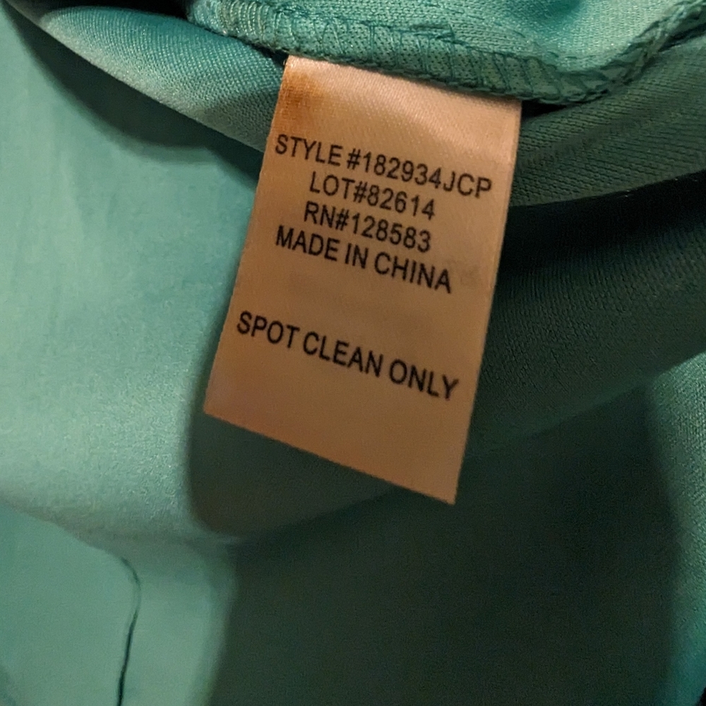 One by Eight Formal Gown Size 8, Teal with Colored Gems Prom - Picture 10 of 14